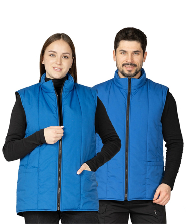 Жилет утеплённый "Инсар" васильковый