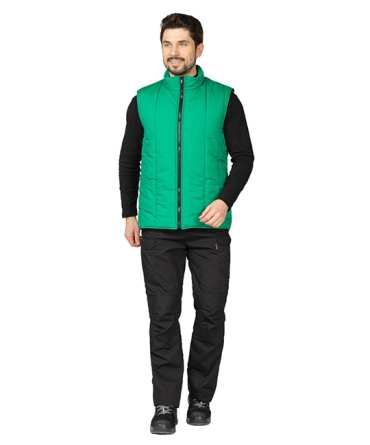 Жилет утеплённый "Инсар" зеленый фото 2