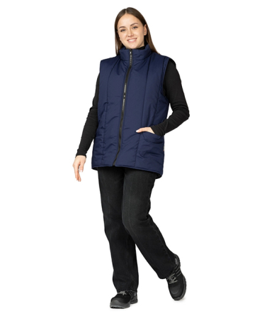 Жилет утеплённый "Инсар" темно-синий фото 3