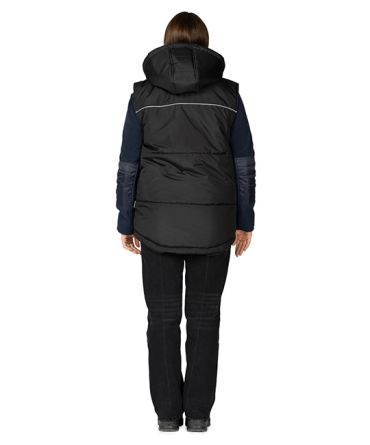 Жилет рабочий утепленный "Кама" черный фото 12