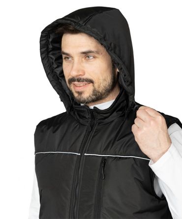 Жилет рабочий утепленный "Кама" черный фото 13