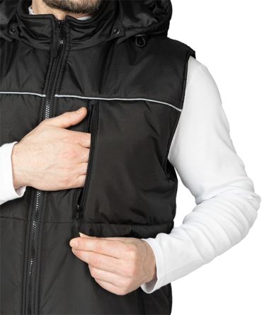 Жилет рабочий утепленный "Кама" черный фото 17