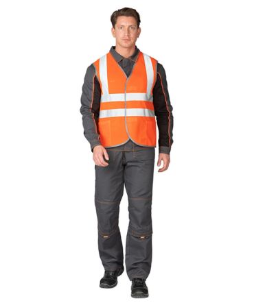 Жилет сигнальный Спектр Лайт СД 3 оранжевый фото 2
