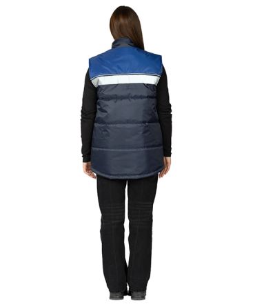 Жилет утеплённый Свирь тёмно-синий/василёк фото 11