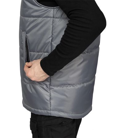 Жилет утеплённый Свирь тёмно-серый/красный фото 13