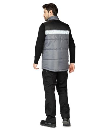 Жилет утеплённый Свирь тёмно-серый/чёрный фото 11