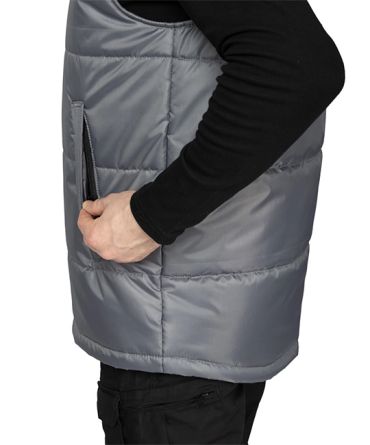 Жилет утеплённый Свирь тёмно-серый/чёрный фото 15