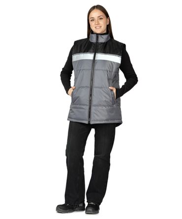 Жилет утеплённый Свирь тёмно-серый/чёрный фото 5